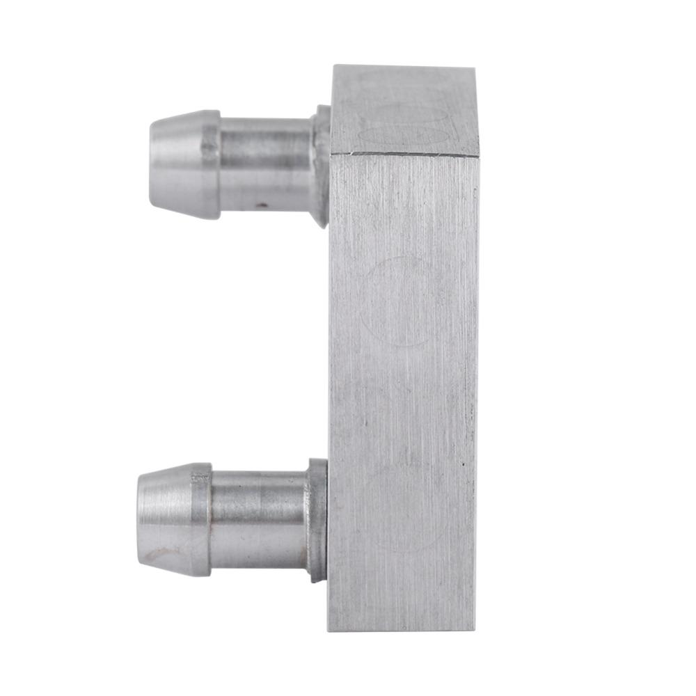 Nozzle Upward Aluminum Block 40x40mm Liquid Water Heatsink  Graphics Card Cooling