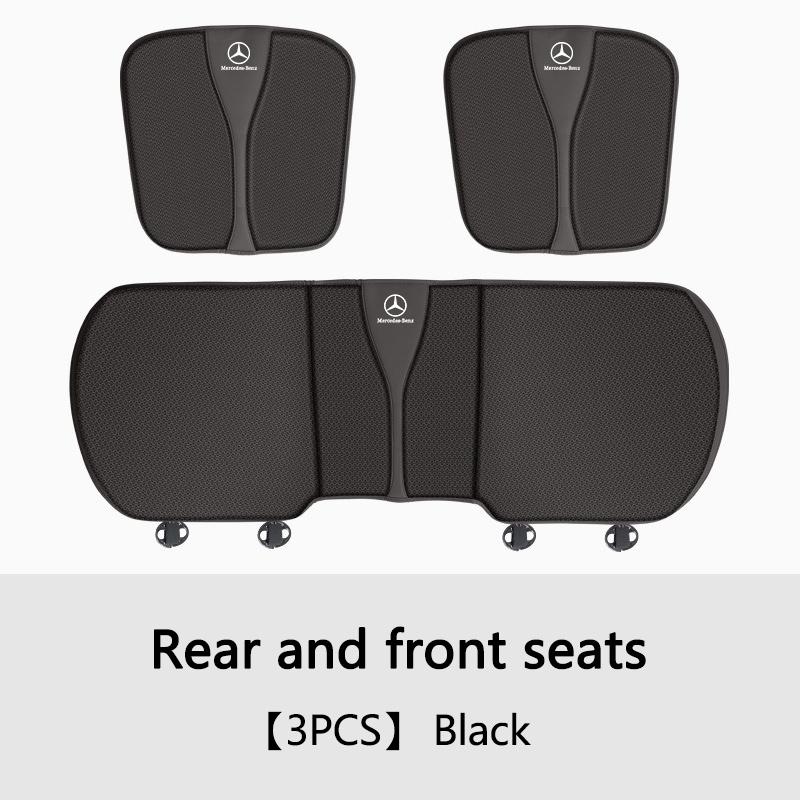 SFX1 High Quality Car Seat Breathable Cushion Mesh Seat Pad Anti-Slip Protector For Mercedes Benz C E S Class GLC GLB GLE GLS Sticker