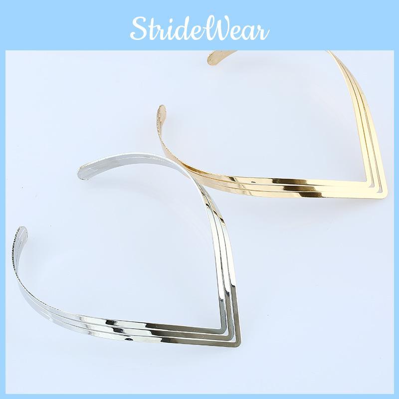 V Shaped Fashionable Women Metal Collar Necklace For Enthusiasts Fashion