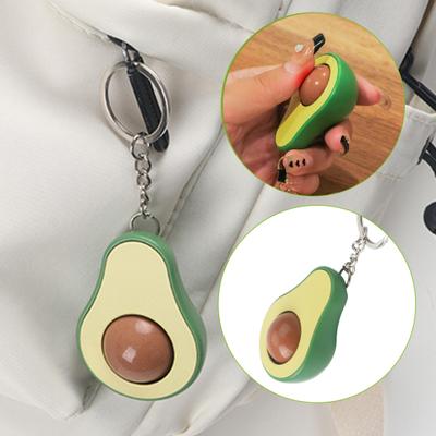 Portachiavi di avocado Fidget Toy con nucleo a sfera rotante Frutta Stress Relief Portatile Perlina Rullo Massaggio Giocattolo sensoriale