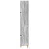 Cabinet Set 2 pcs Grey Sonoma Wood Material
