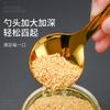 Creative Baby Spoon and Fork Training 304 Stainless Steel Short-handled Ice Cream Spoon Gold