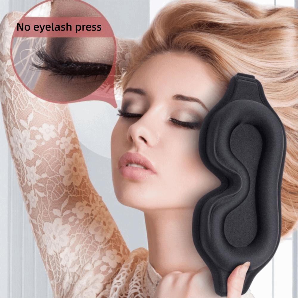 Adjustable Blockout Light Eye Cover Soft Sleeping Aid Eye Mask Universal 3D Sleep Mask  Airplane