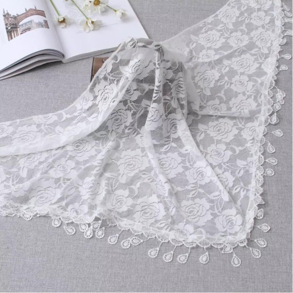 Breathable Mantilla Veils Embroidery Headwrap Vintage Head Cover  Church
