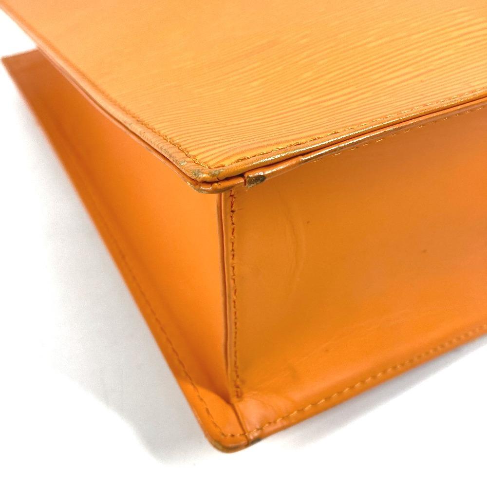 Louis Vuitton M5274H Epi Sac Plat PM Hand Bag Vertical Tote Bag Leather Orange