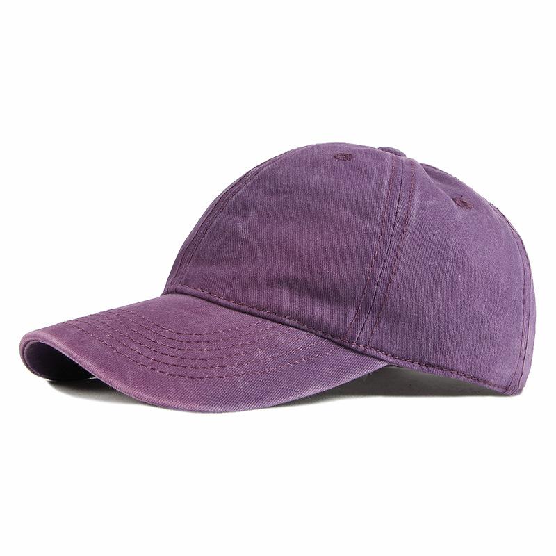

New Fashion Washed Full Cotton Duck Tongue Sun Cap Ladies Simple Light Board Baseball Cap Men s Trendy Adjustable светло-фиолетовый
