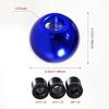 Round Ball Gear Shift Knob, Chrome Finish Aluminum Shifter Knobs with 3 Ada