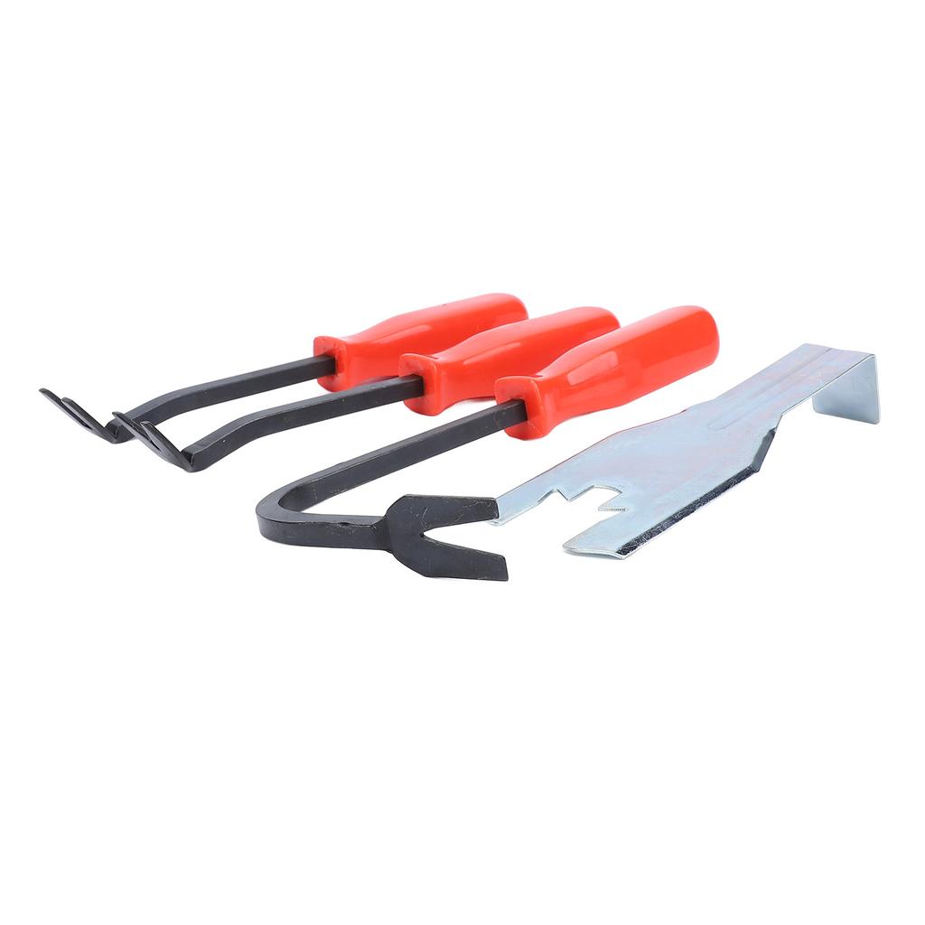 4 Pcs Car Door Panel Remover Set Metal Auto Trim Rivet Pry Disassembly Repairing Tool with Window Handle Clip Remover