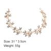 Pearl Rhinestone Women Headband Women Bride Tiara Headband Hair Jewelry Silver Color Hairband Flower Wedding Hair Accessories