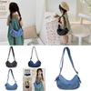 Trendy Chic Kids Shoulder Bag In Denim Material With Fun Cartoon Prints