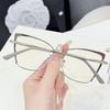 Fashion Big Frame Blue Ray Blocking Anti-Blue Light Glasses Ultralight Eye Protection Computer Goggles Metal Optical Eyeglass
