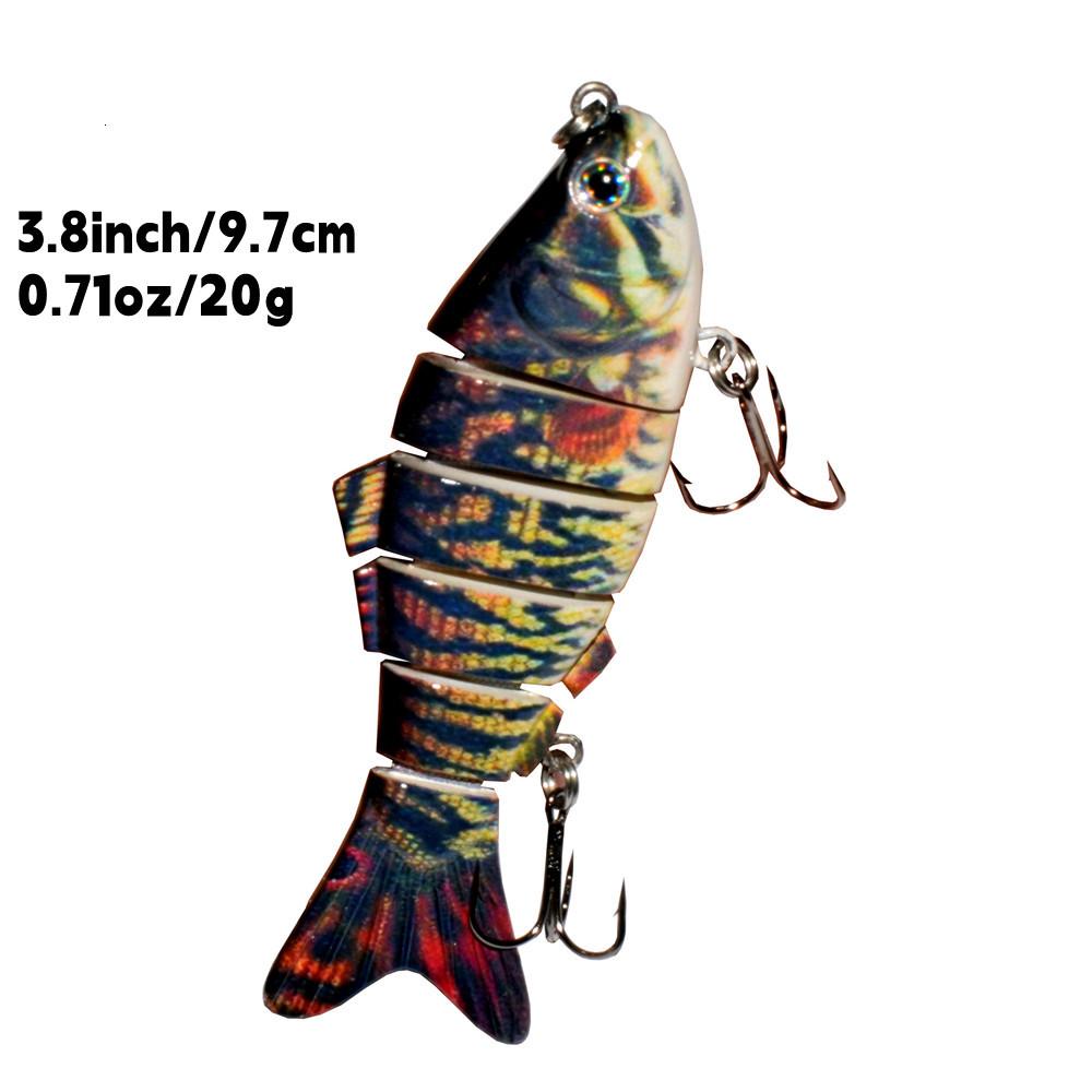 1 leurre de pêche en méné artificiel avec hameçons, 11 cm/9,5 g