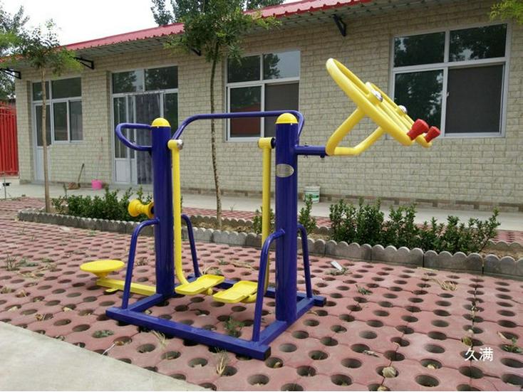Community Park Double Sit-Stand Waist Twister for Outdoor Fitness