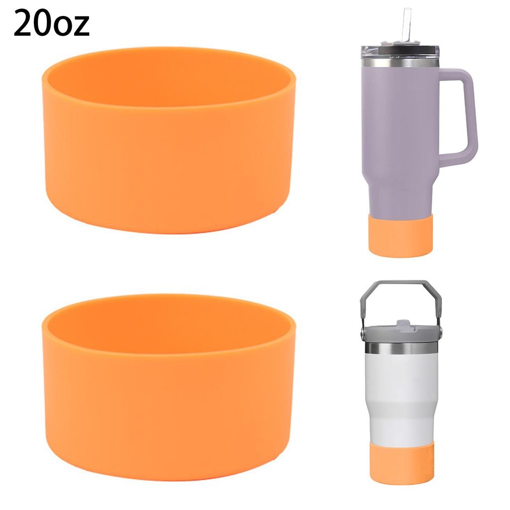2 Pieces Of 7.5cm Silicone Solid Color All-match Fashion Environmental  Space Cup Bottom