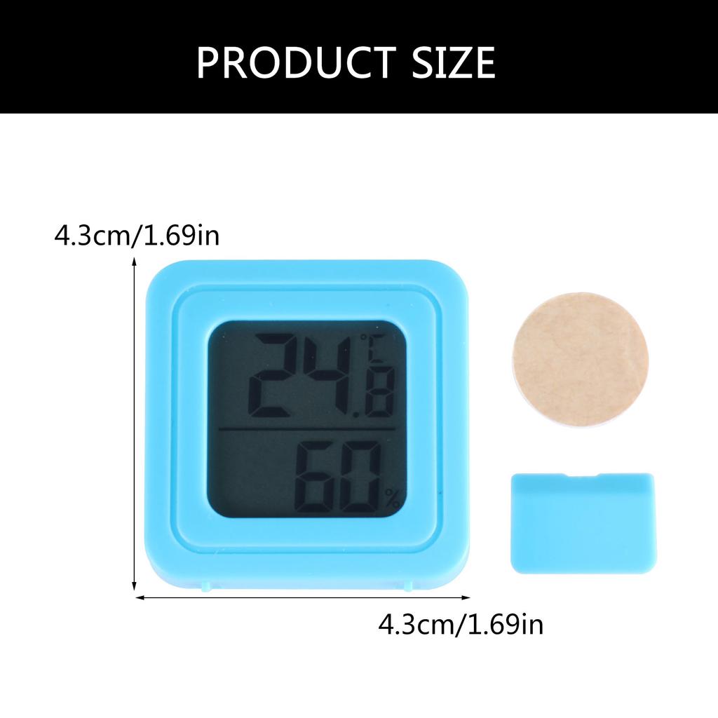Digital Hygrometer Indoor Thermometers Fashion Multifunctional Temperature Humidity Monitors with Clock for Home Car Use