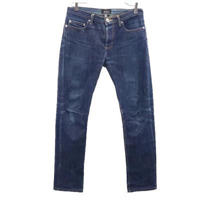 Straight Denim Pants W26 Button Fly Jeans Women Used