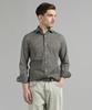 PANICALE Graphic Print Cotton Shirt [Olive Green]