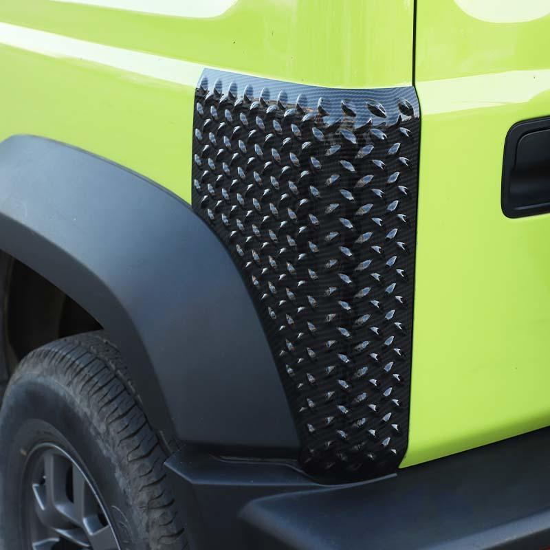 Car Front Rear Fender Side Guard Angle Decoration Anti-scratch Cover Trim for Suzuki Jimny 2019-2023 Carbon Fiber Priend Car Accessories