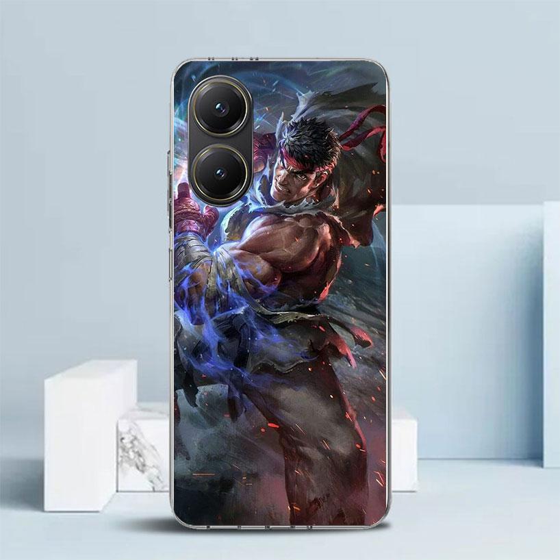 Game S-Street F-FighterS Soft Cover for Xiaomi Poco F7 Ultra X7 X6 X5 Pro M7 Phone Case Redmi 15 15C 13 13C 12 12C 10 10C Print