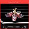 Exquisite Alloy Rhinestone Bee Butterfly Dragonfly Car Air Vent Perfume Clip