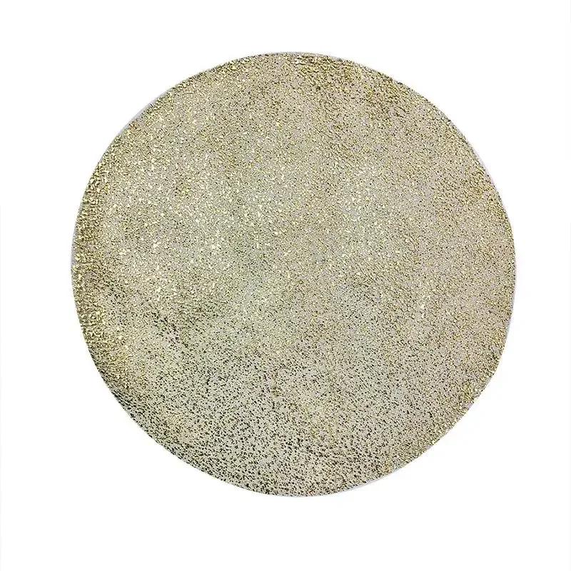 

10PCS Metallic Foil Placemats 13 Inch Round Disposable Glitter Golden Table Mats for Wedding Birthday Party Home Decor 33cm-10pcs