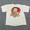 Vintage 80er Betty-Boop Hey This is 4U T-Shirt Groß 21x26 Weiß