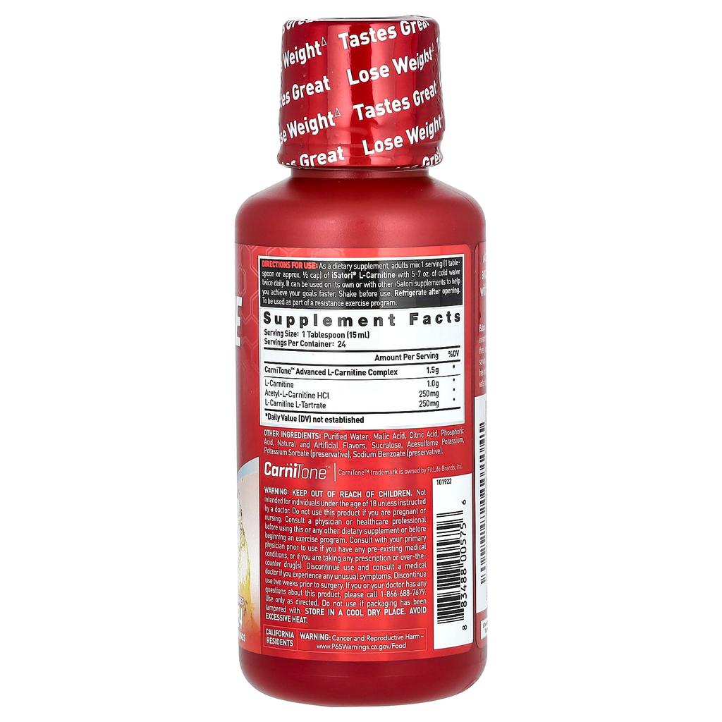 L-Carnitine, Malibu Beach, 360Ml(12Fl Oz)