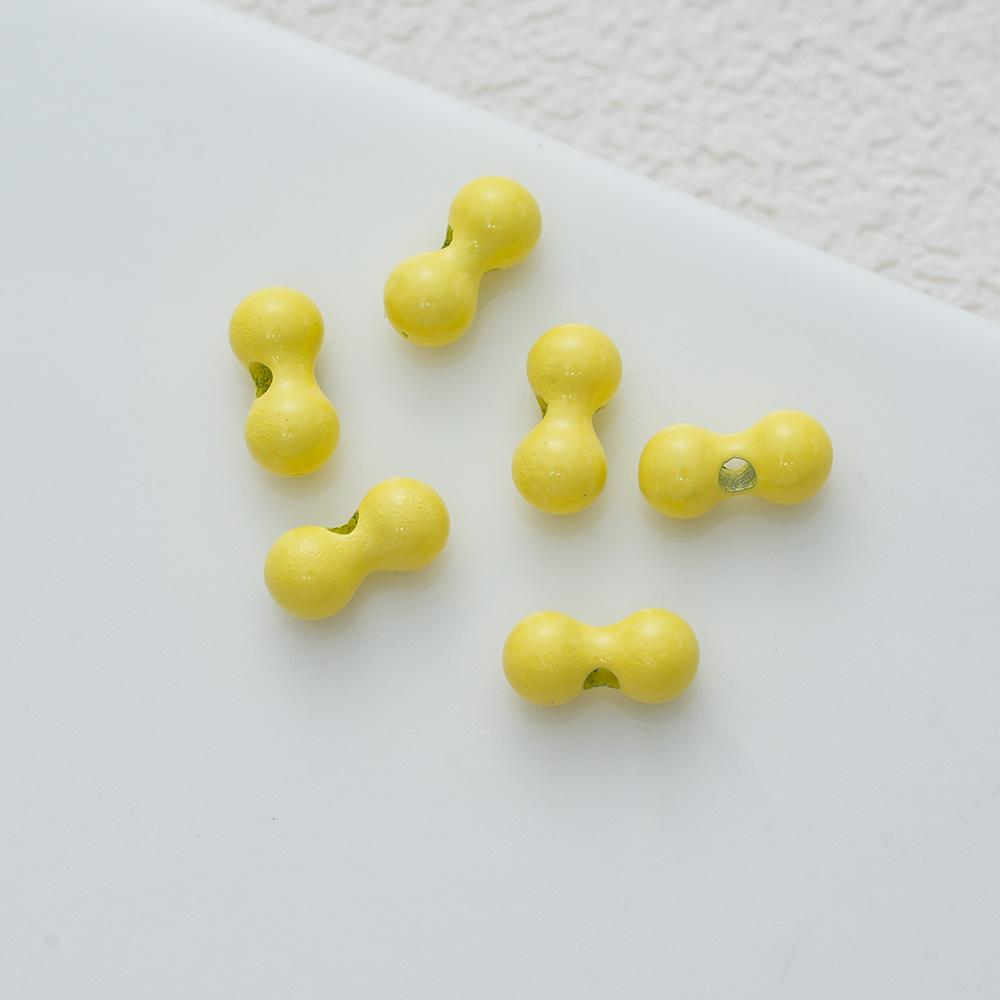 

Paint Alloy Mini Perforated Small Bones Beaded Stacked Le Vertical Hole Beads Diy Necklace Bracelet Accessories 20 pieces