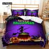 Halloweenský povlak na přikrývku Queen Kreslená dýně Obal na přikrývku Mikrovlákno Hororové téma Gotická strašidelná ložní souprava Pro chlapce Teenagery