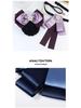 Women's Professional Floral Collar Accessory Set: Bow Tie for Bank, Postal, Flight Attendant, and Service Uniforms