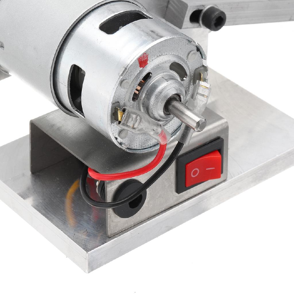 DIY Belt Sander Desktop Grinder Polishing Grinding Sharpening Machine Mini Buffer Electric Angle Grinder With 10 Belts New