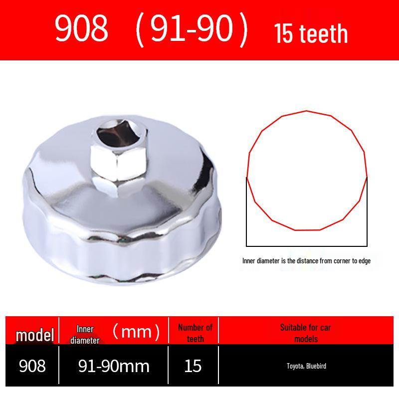 Cap-Style Oil Filter Wrench Tool for Easy Installation and Removal
