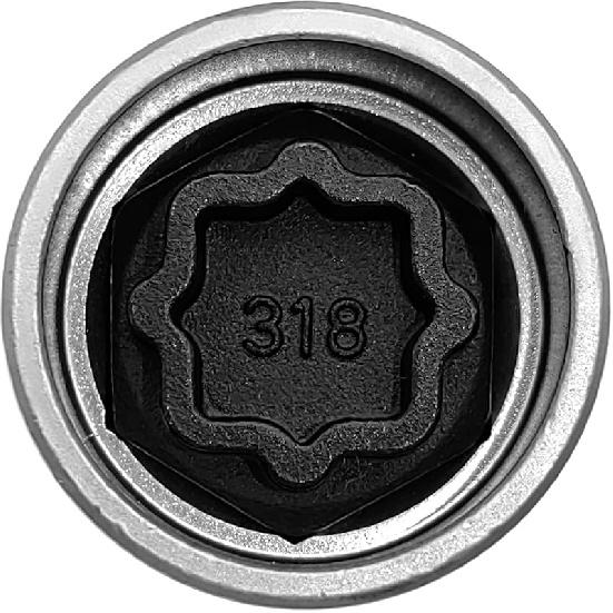 HXBER Car Screw Socket Wrench, Replacement for Security Master Locking Wheel Nut Key 306 Anti-Theft Screw Socket Wrench Tool