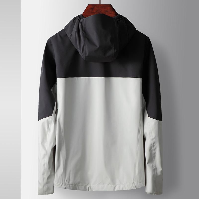 Frühlings- und Sommer-Farbabstimmung Kapuzen-Jugend-Leichtluxus-Casual-Outdoor-Windjacke Paar Dünne Jacke