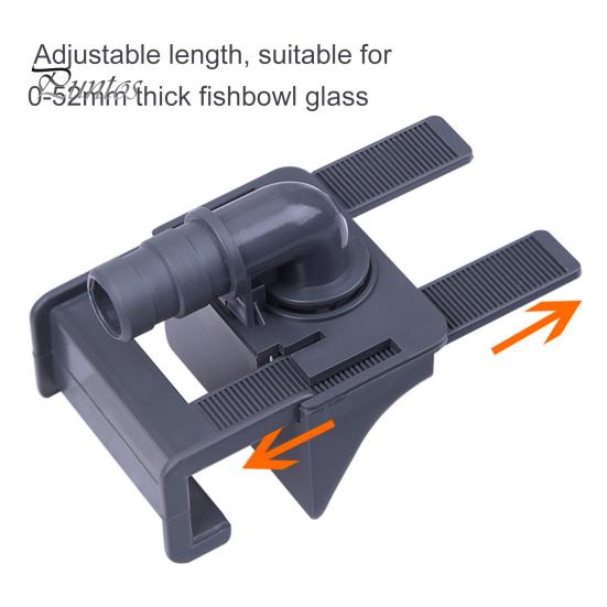 Fish Tank Hose Clamp Stretchable Easy to Install Pipe Holder Plastic Aquarium Water Fixed Connector for Tube Clip