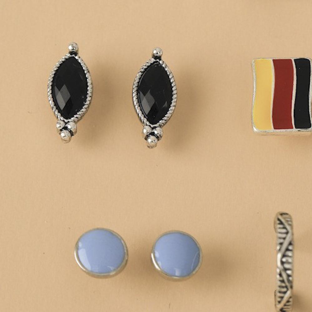 Alloy Beautiful Rhinestone Geometric Earrings For Womens Wear Occasional