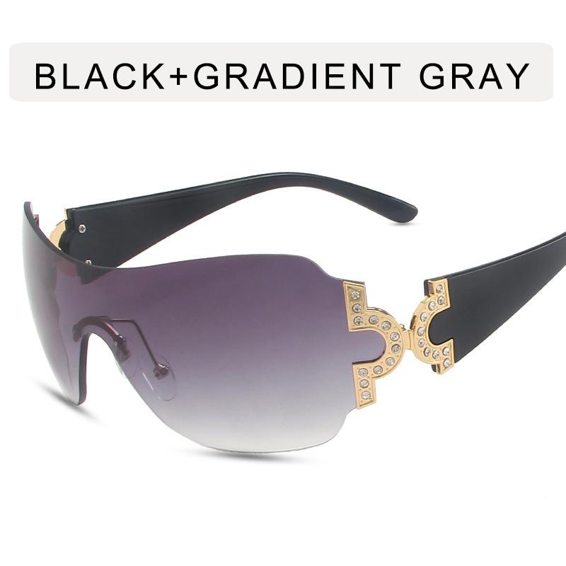 New Sports Trend Goggle Sunglasses Women Men  Fashion Punk Glasses  Sun Glasses Brand Designer Irregular Uv400 Eyewear