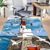 1PC lighthouse seagulls Anti-slip carpet, suitable for Office, bedroomand playrooms. It can also be used as a sofa footrest cover-W92