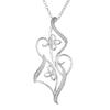 925 Sterling Silver Flower Pendant Wedding Necklace Fashion Jewelry