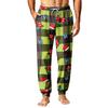 Heren Kerstprint Thermische Pyjamabroek voor Herfst Winter