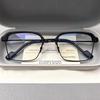 Photosensitive Trend Flat Mirror Ruffian Handsome Half Frame Color-Changing Glasses High Definition Anti-Blue Light Sven Can Be Matched With Degree