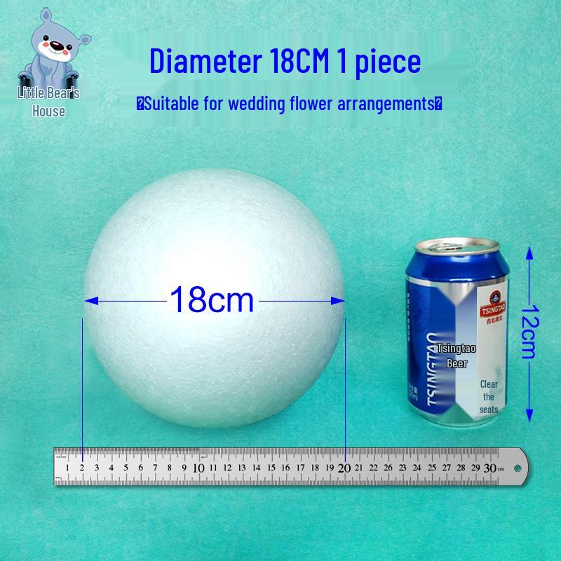 Solid White Styrofoam Balls for Wedding and Festival Decorations - DIY Round Foam Balls