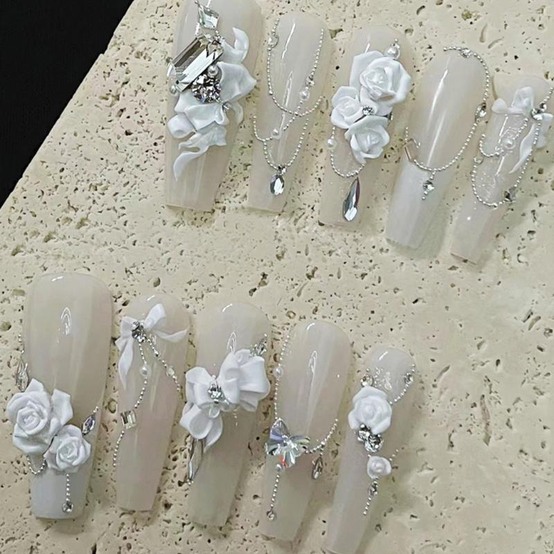 Nail Embellishment Collection Metal Beads Caviar Nail Charms Crafts Decorations Accessories For Creative Nail Crafts
