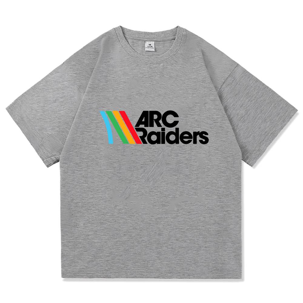 Rainbow ARC Raiders Spiel Print T-Shirt Kurzarm Baumwolle Mode Herren T-Shirts Locker Lässig Herren Damen Unisex Streetwear Herren Tee
