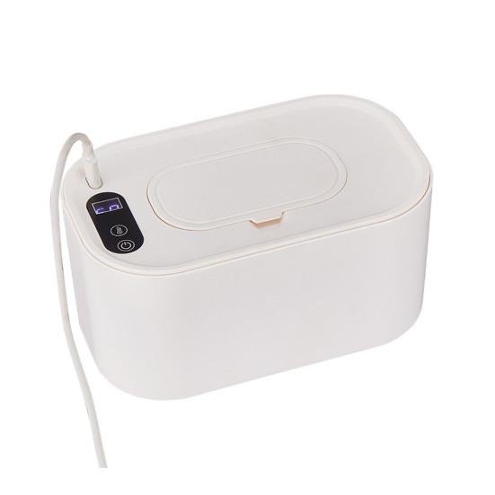 Portable Baby Wipe Warmer Adjustable LED Display Large Capacity Home Travel Fast Heating Diaper Wet Wipe Holder Dispenser Heater