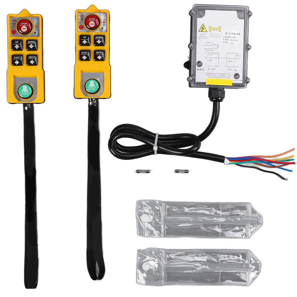 Crane Remote Control Hoist Controller 2 Key Switch 3 Proofing Waterproof ABS ShellDC 36V