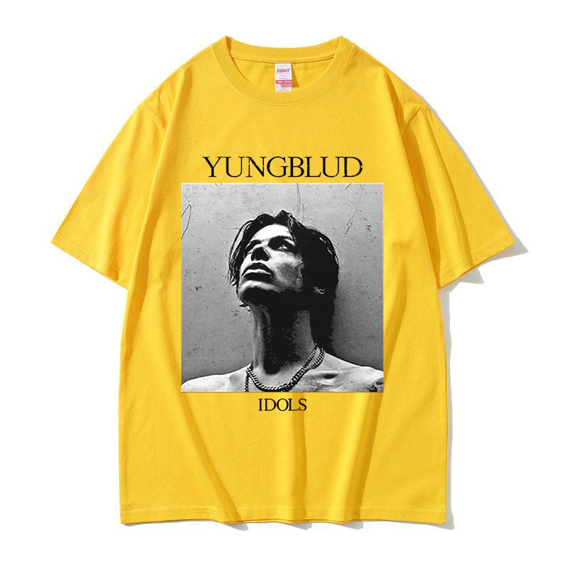 Rocker Yungblud IDOLS Album Tour 2025 T-shirt Men's Women Hip Hop Rock Summer Short Sleeve T Shirts Casual Vintage T-shirts