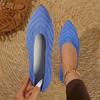 Fashion 2025 New Women Flats Pointed Toe Shoes Casual Breathable Women Ballet Sneakers Women Knitted Slip On Loafers Zapatos De Mujer