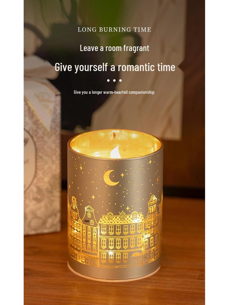 Luminous Scented Candle - Christmas Aroma Ornament for Home & Bedroom