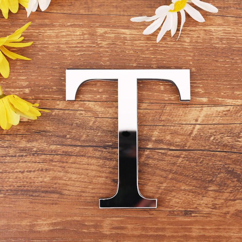 

Акриловое зеркало английская буква EVA 3D наклейки на стену DIY украшение дома